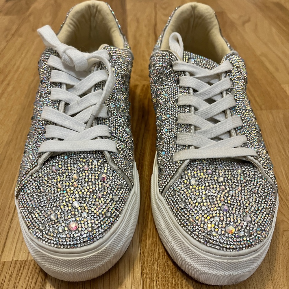 Betsey Johnson Sidney Rhinestone Sneakers